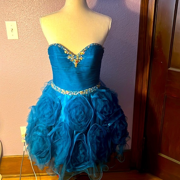 blush prom Dresses Blue Prom Dress Poshmark